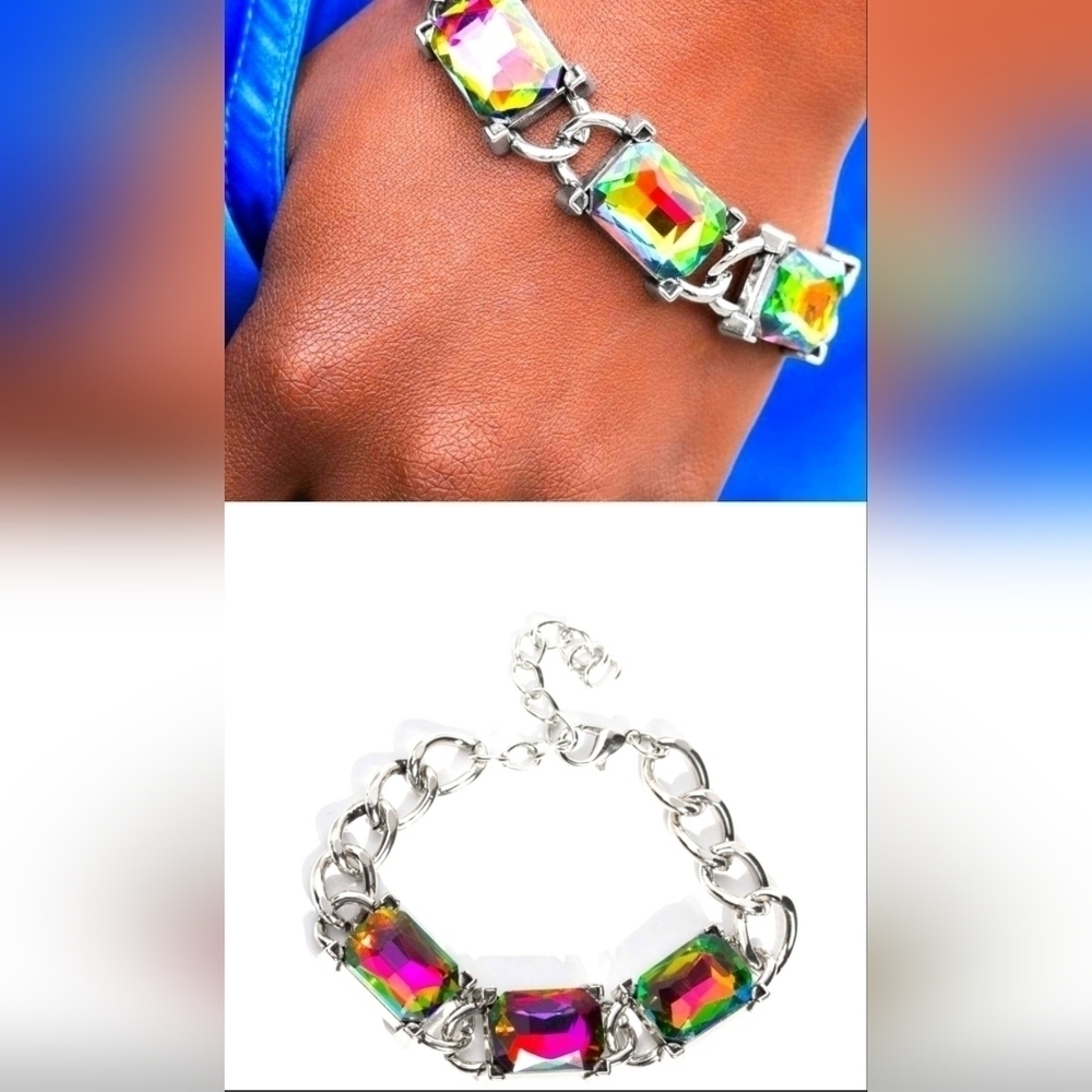 Gunmetal Rhinestone Jewelry Set - Picture 3 of 6